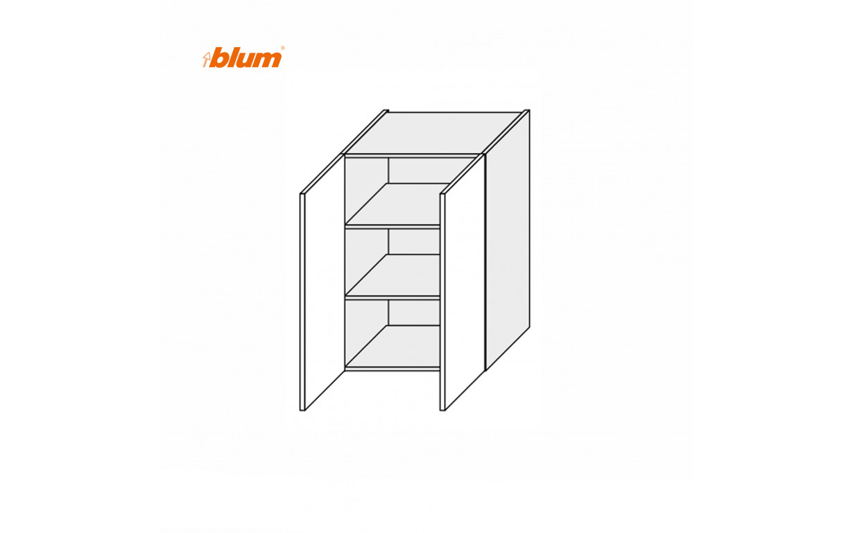 Кухонна секція Міленіум WG верхня 80В/900 2дв Pro Blum - Фото